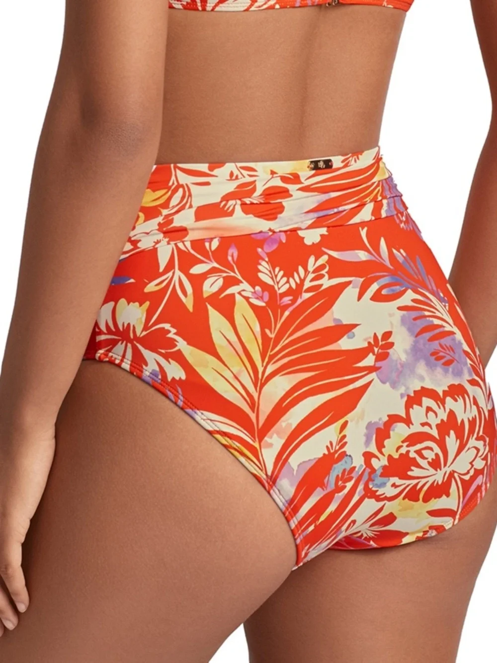 Lauren Ralph Lauren Women's Semi-Shirred-Waistband Bikini Bottoms - Multi